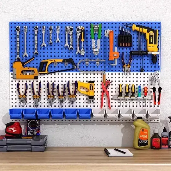 Steel tool pegboard
