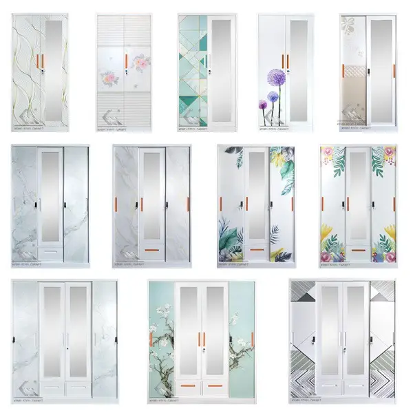 3-Doors Metal Wardrobe